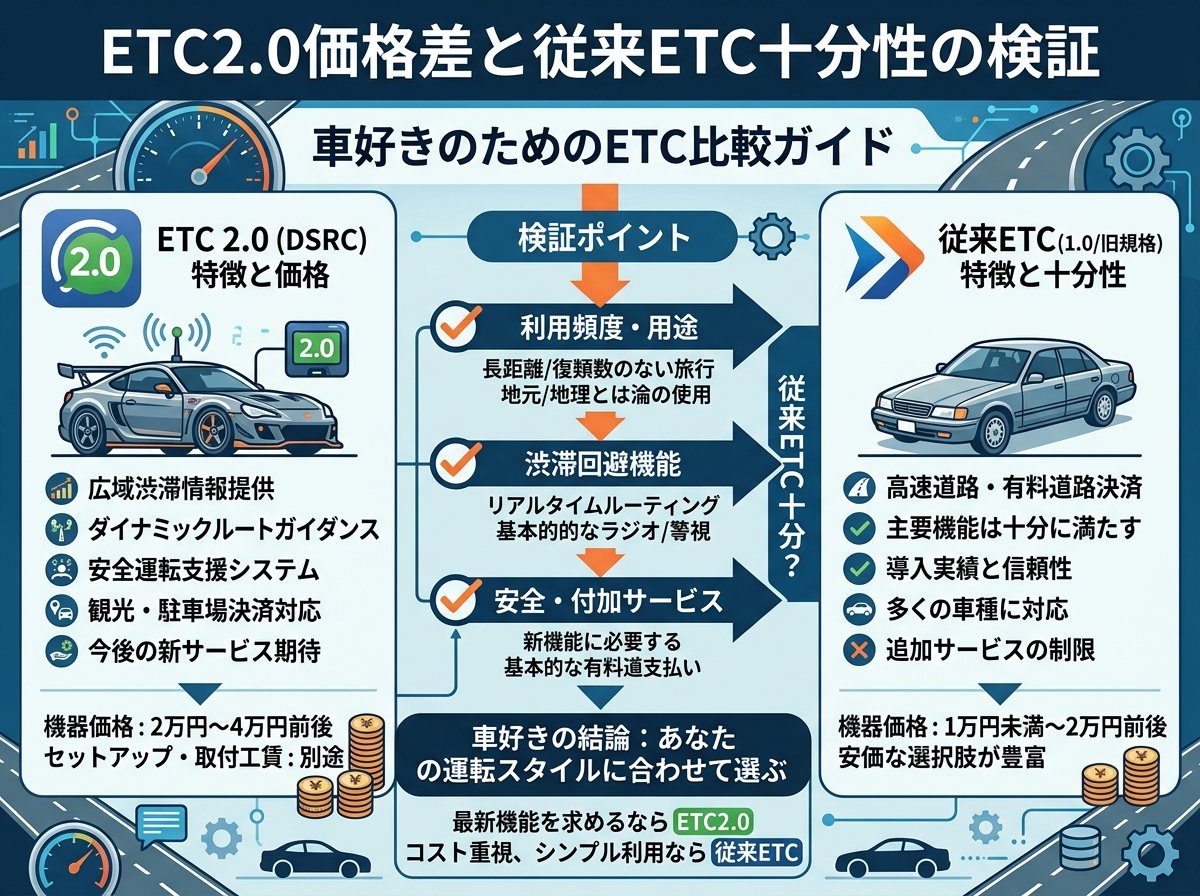 ETC2.0価格差と従来ETC十分性の検証