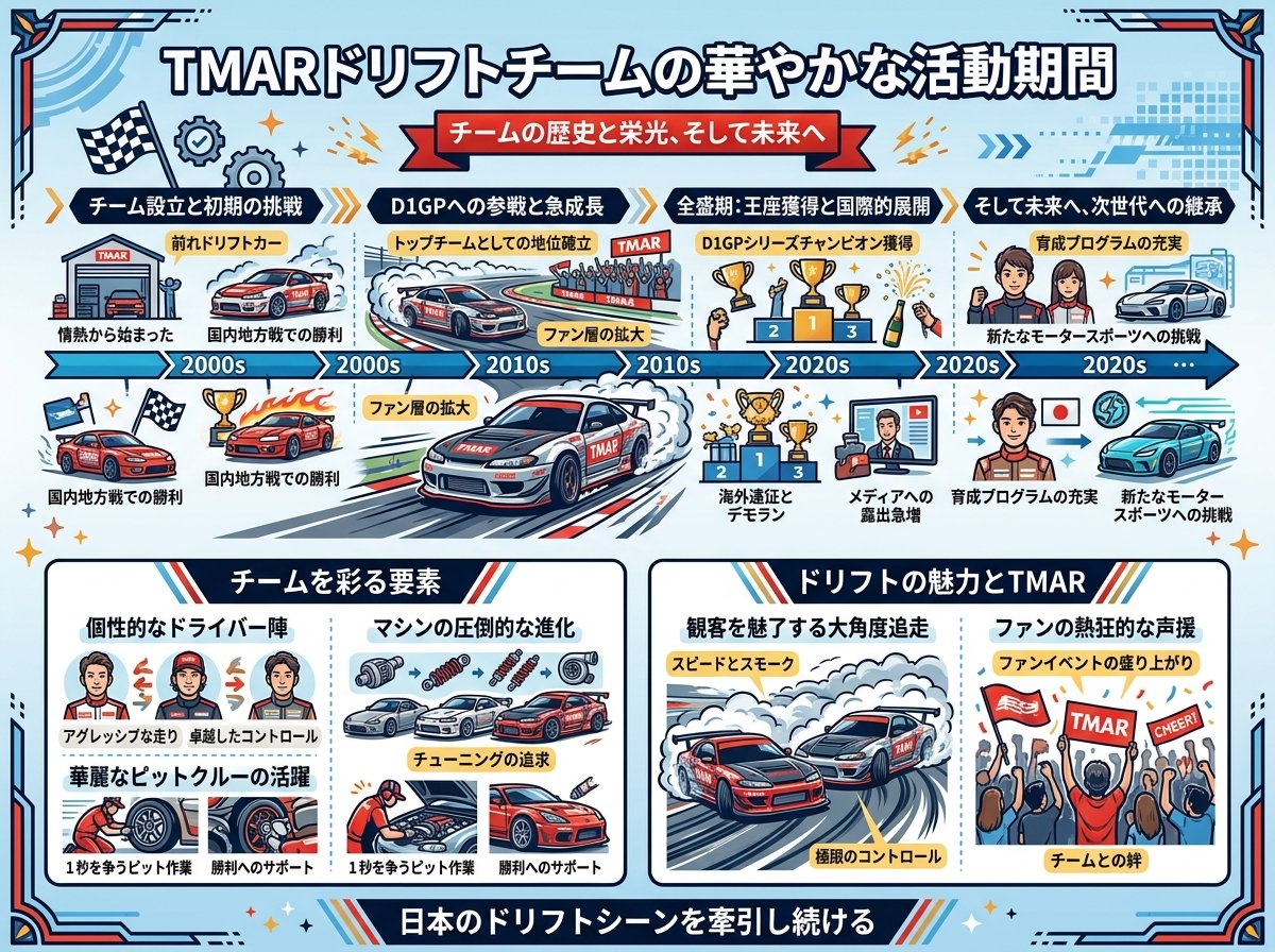 TMARドリフトチームの華やかな活動期間