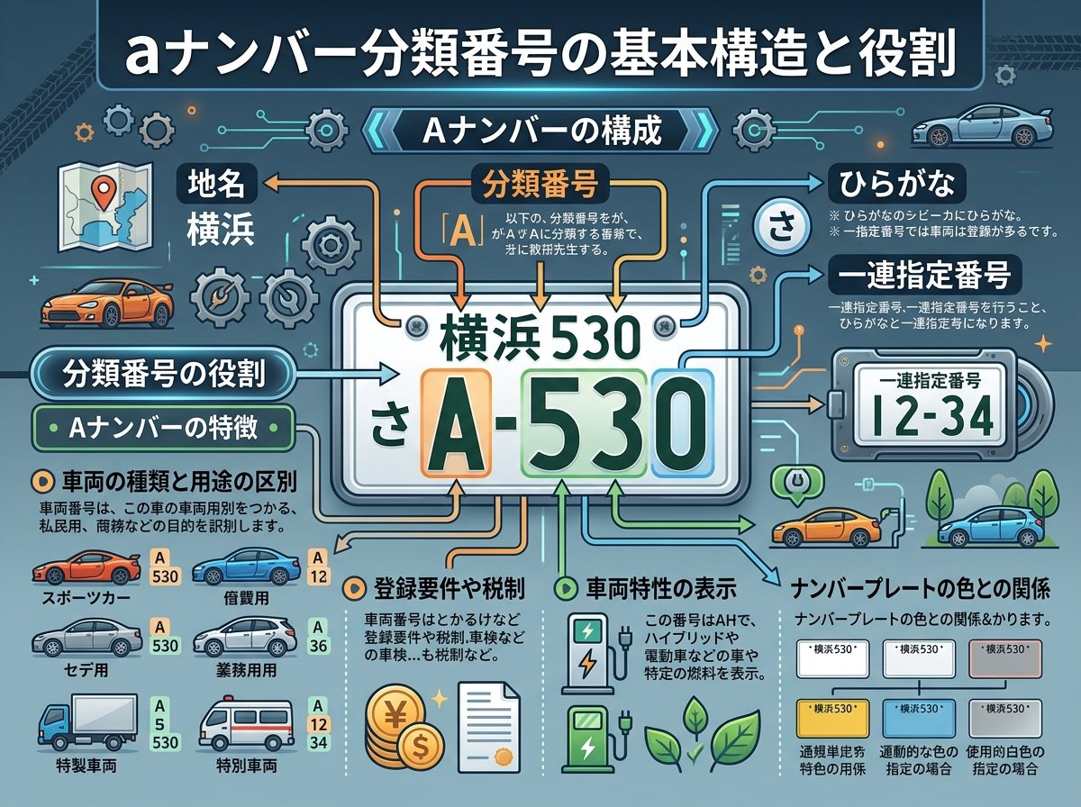 aナンバー分類番号の基本構造と役割