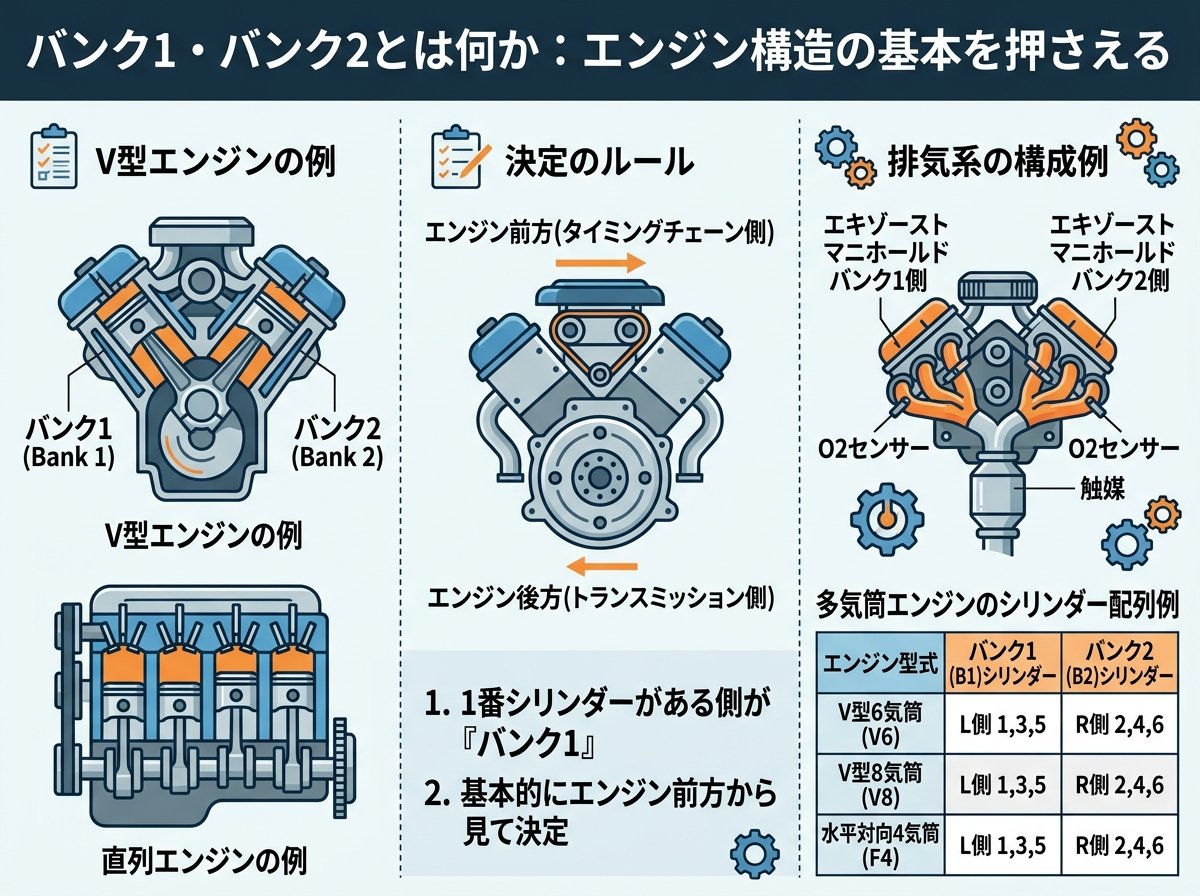 バンク1・バンク2とは何か：エンジン構造の基本を押さえる