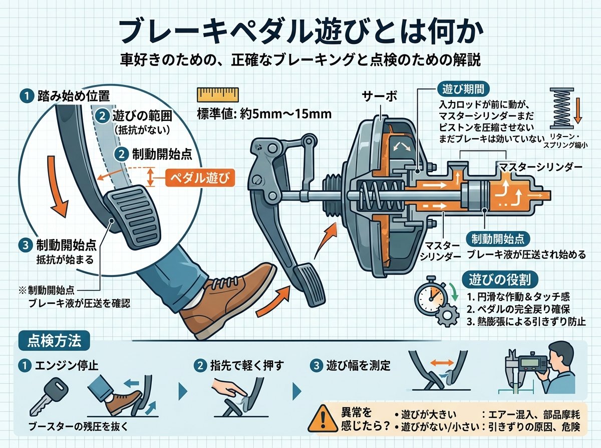 ブレーキペダル遊びとは何か