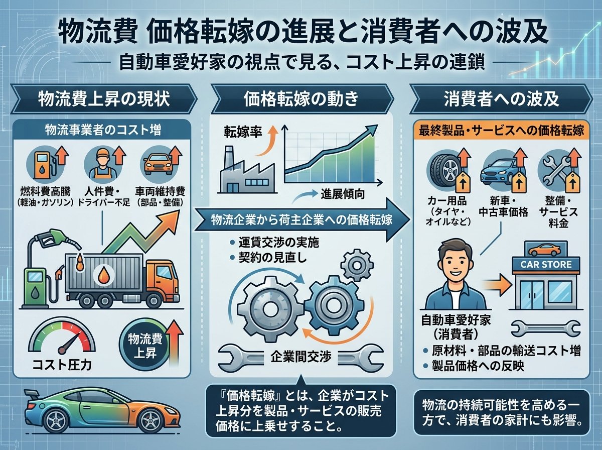物流費 価格転嫁の進展と消費者への波及