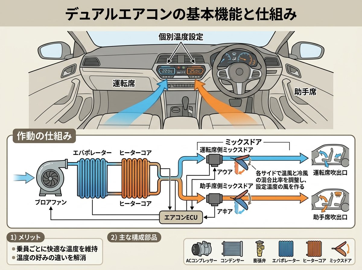 dualエアコンの基本機能と仕組み