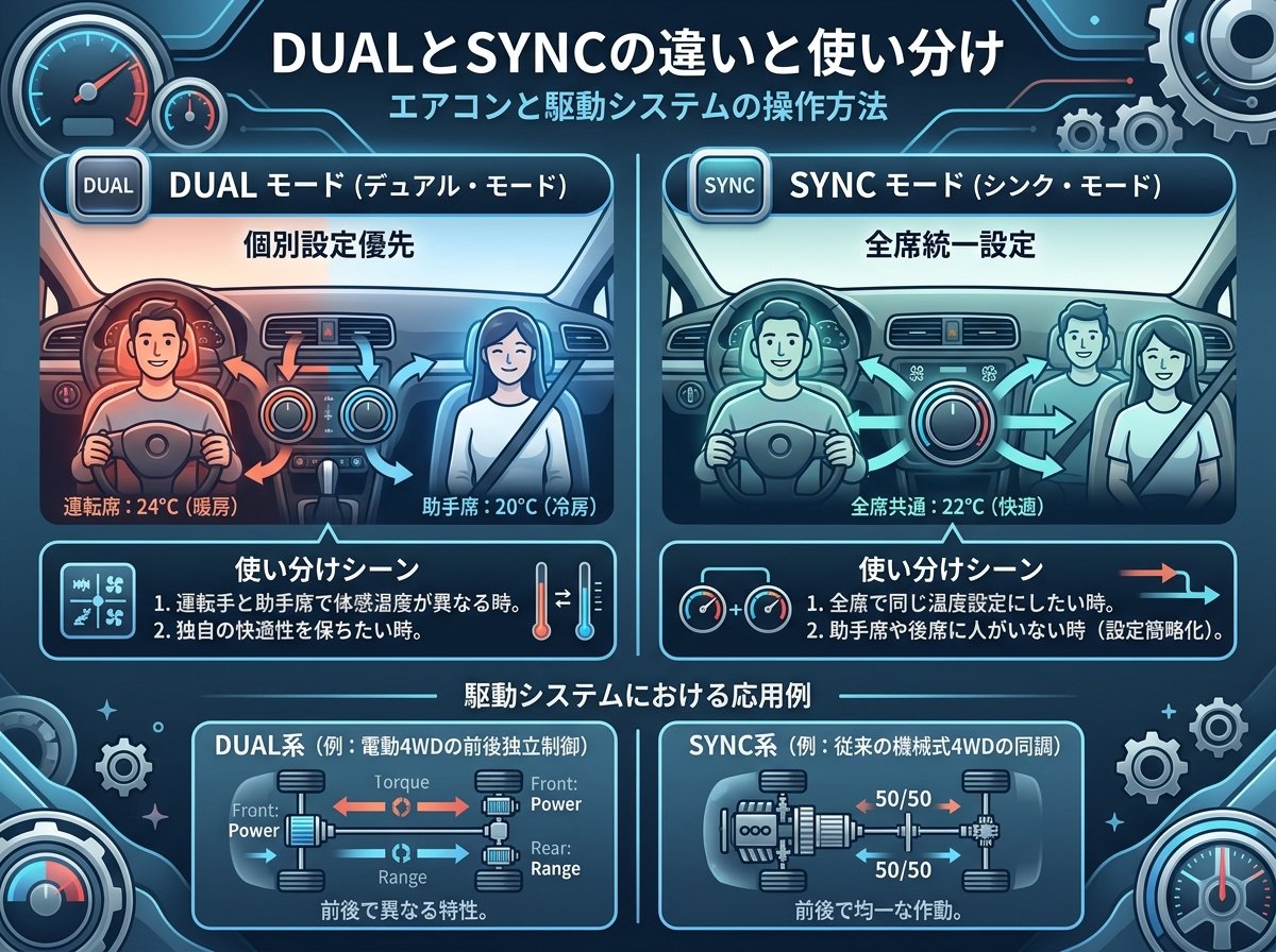 dualとSYNCの違いと使い分け
