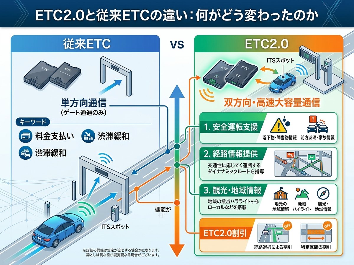 etc2.0と従来ETCの違い：何がどう変わったのか