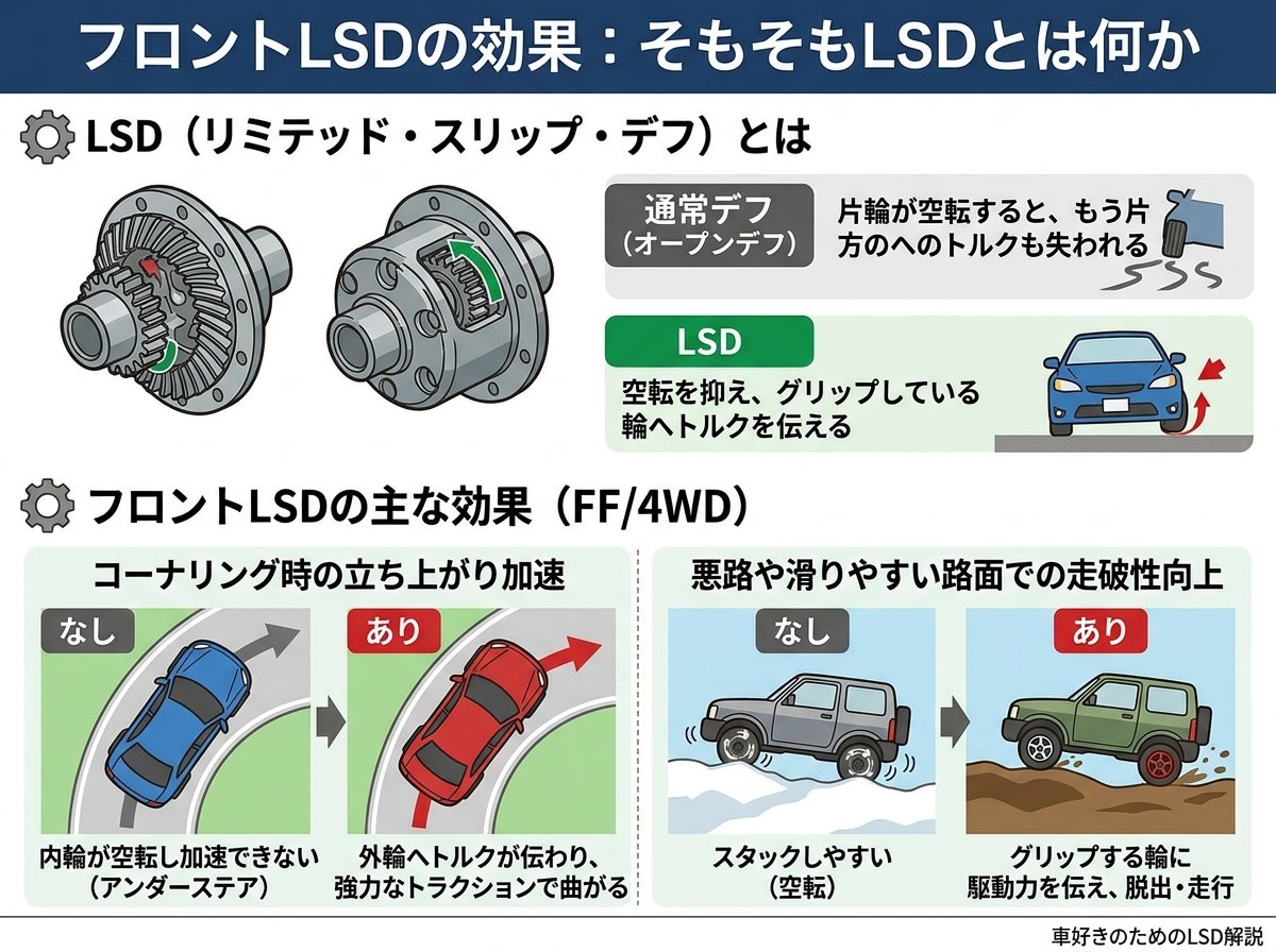 フロントLSDの効果：そもそもLSDとは何か