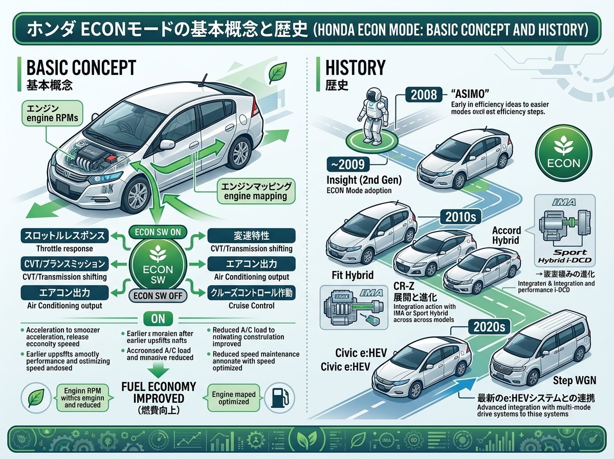 ホンダ ECONモードの基本概念と歴史