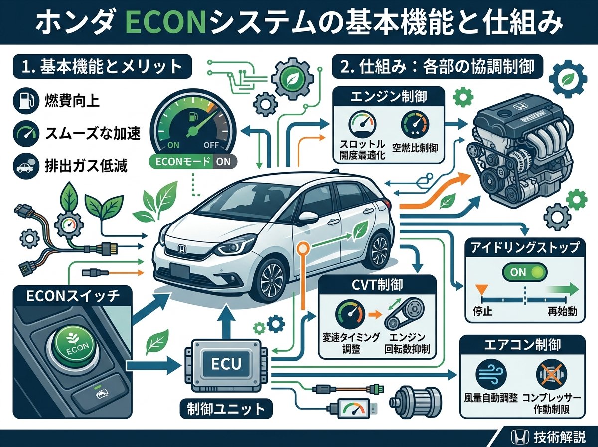 ホンダeconシステムの基本機能と仕組み