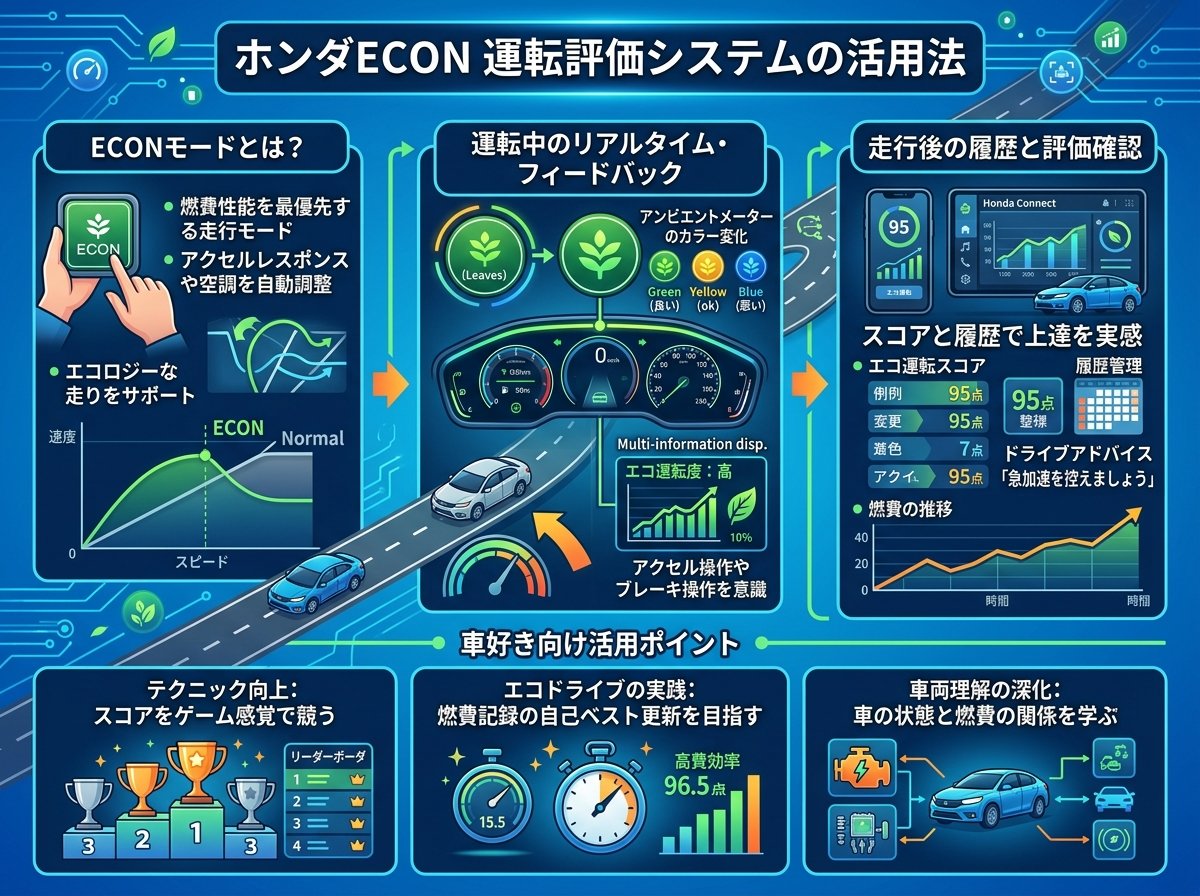 ホンダecon運転評価システムの活用法