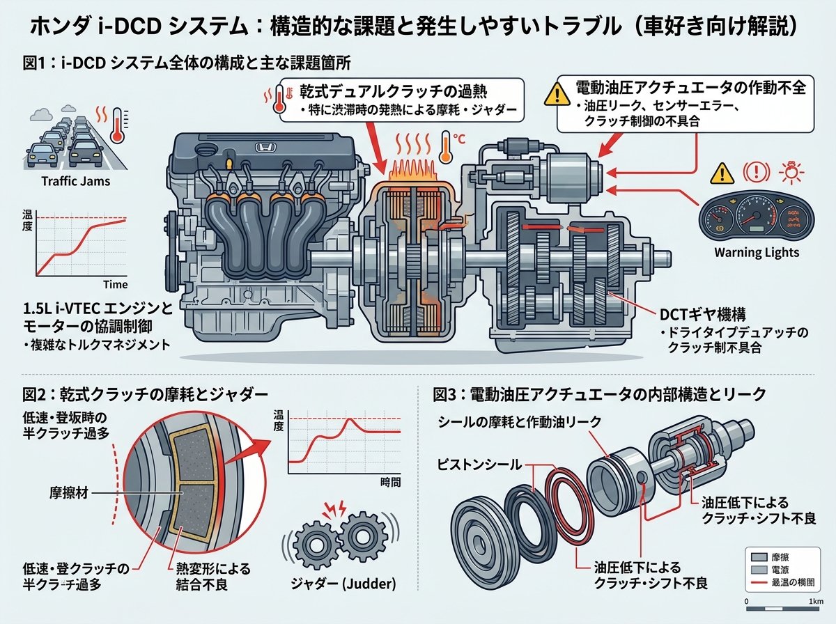 ホンダi-DCDシステムの構造的欠陥