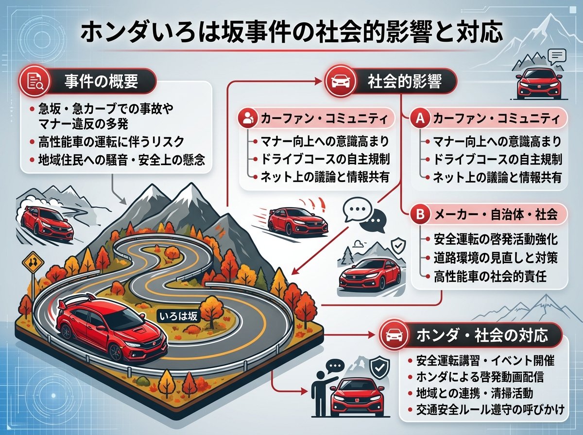 ホンダいろは坂事件の社会的影響と対応
