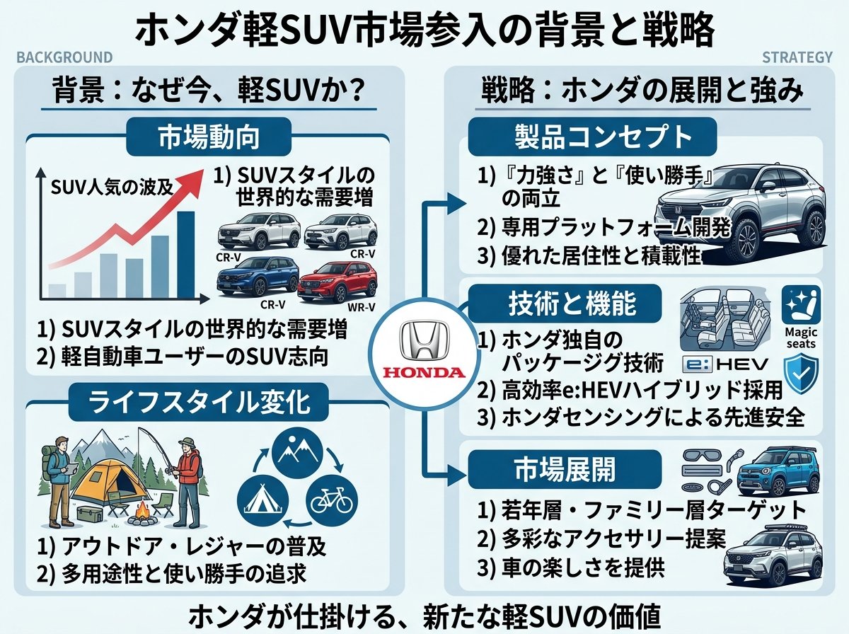 ホンダ軽SUV市場参入の背景と戦略