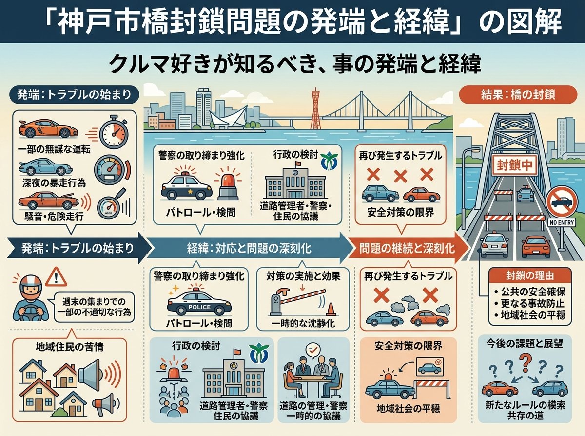 神戸市橋封鎖問題の発端と経緯