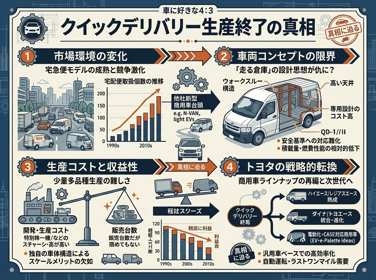 クイックデリバリー生産終了の真相