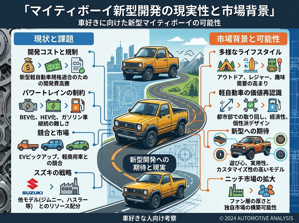 マイティボーイ新型開発の現実性と市場背景