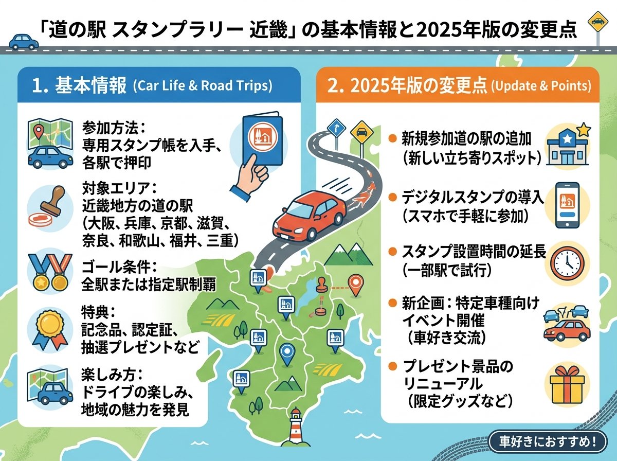 道の駅スタンプラリー近畿の基本情報と2025年版の変更点