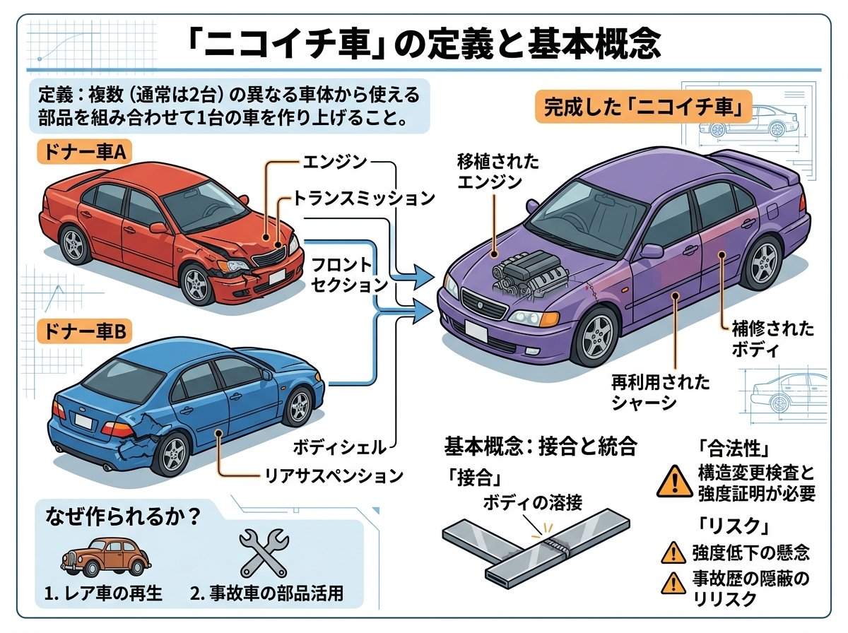 ニコイチ車の定義と基本概念