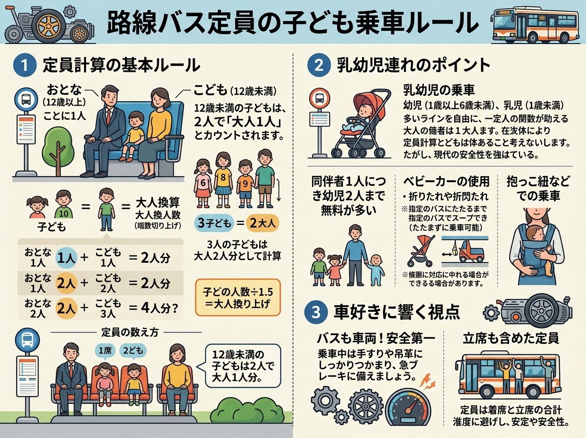 路線バス定員の子ども乗車ルール