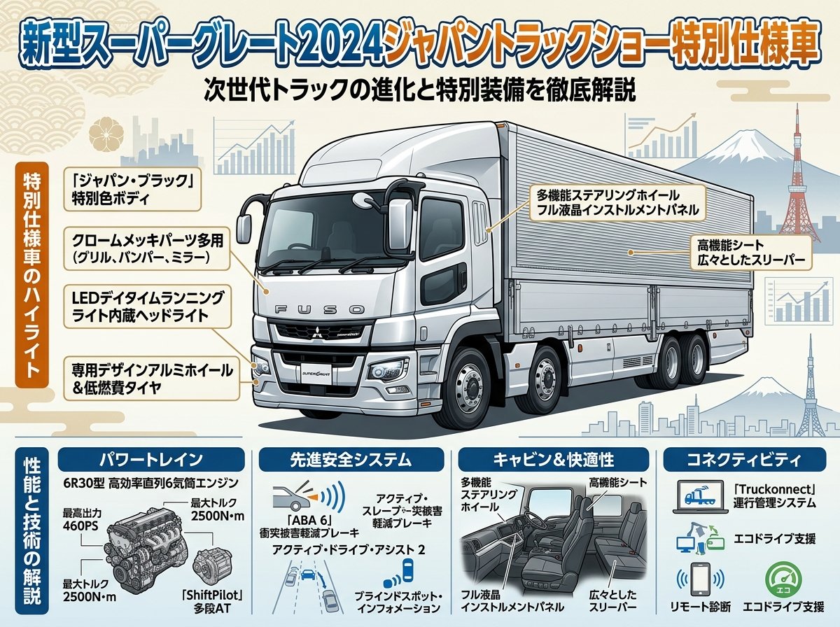 新型スーパーグレート2024ジャパントラックショー特別仕様車