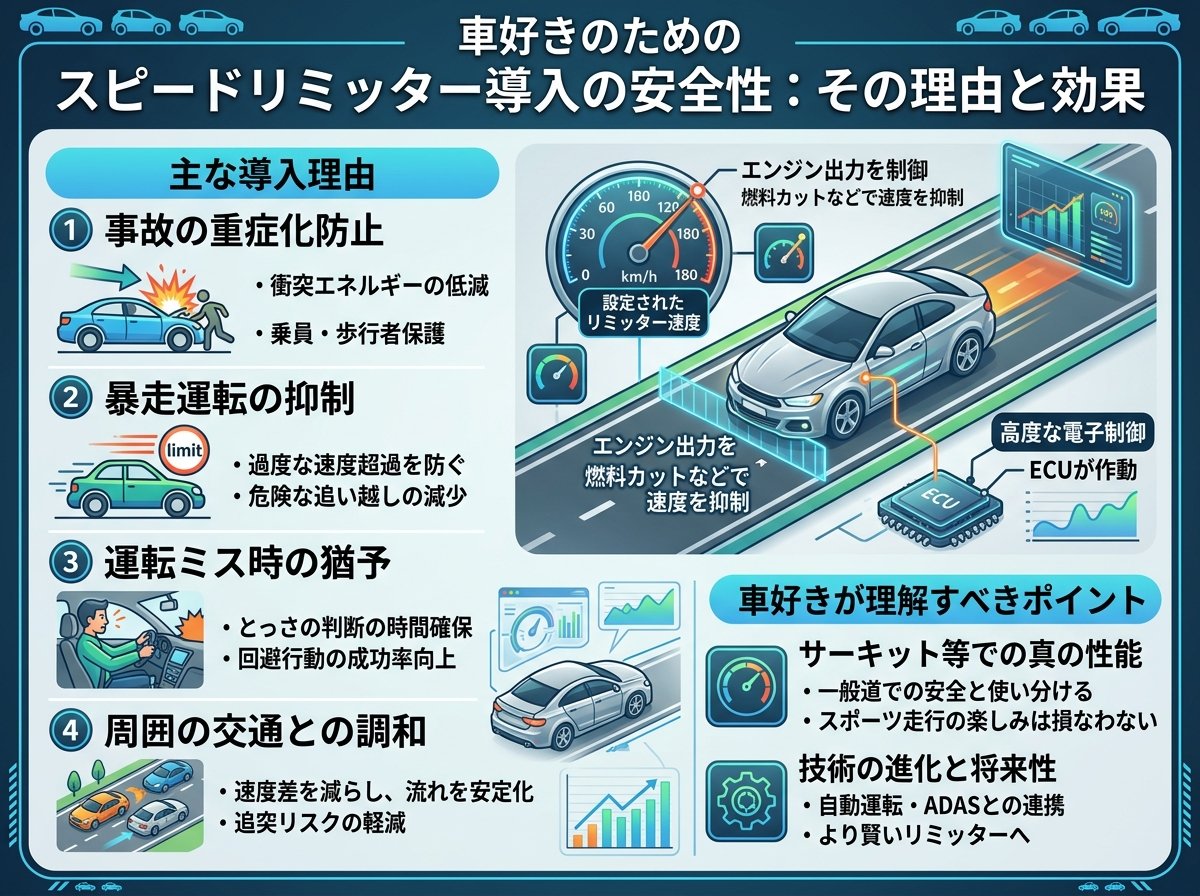 スピードリミッター装置が導入された安全性の理由