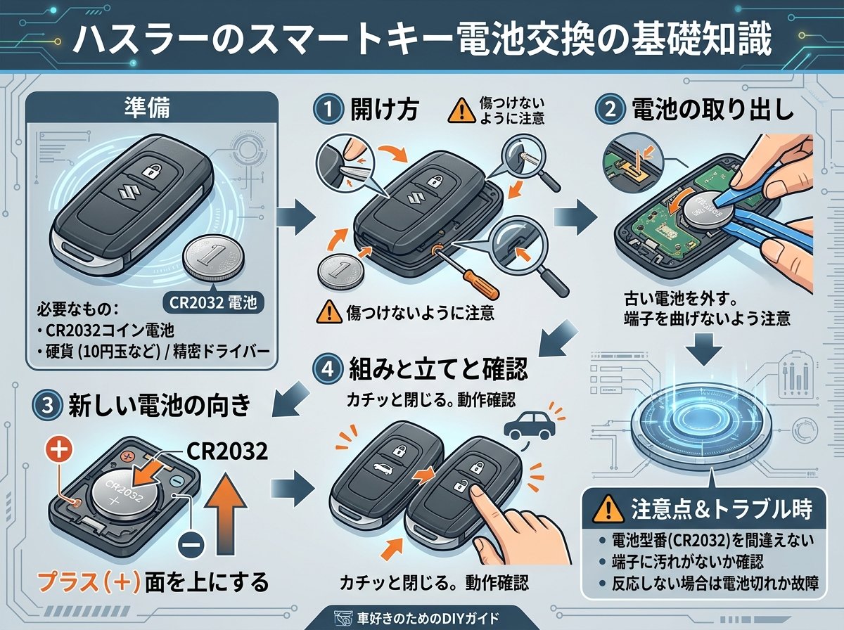 ハスラーのスマートキー電池交換の基礎知識