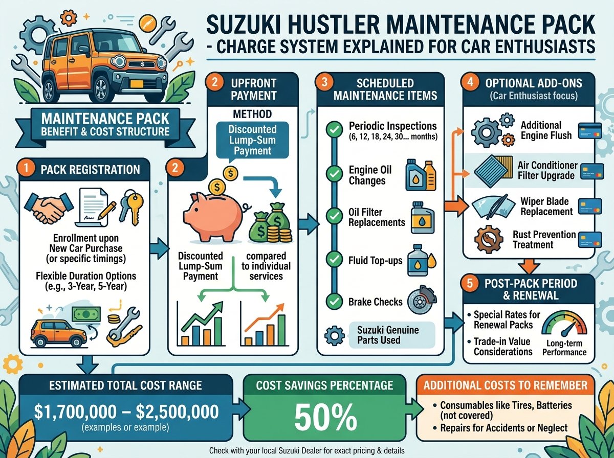 スズキ ハスラー メンテナンスパックの料金システム