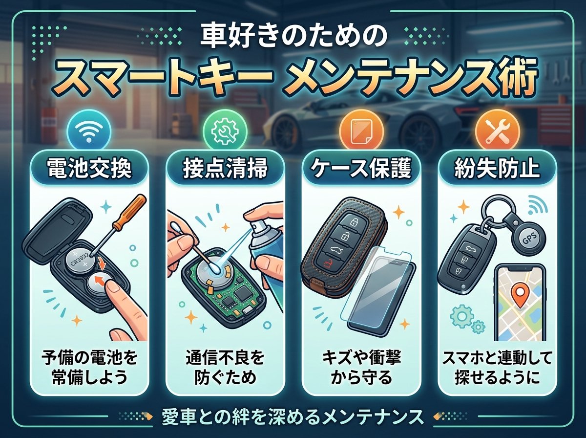 スマートキーのメンテナンス方法
