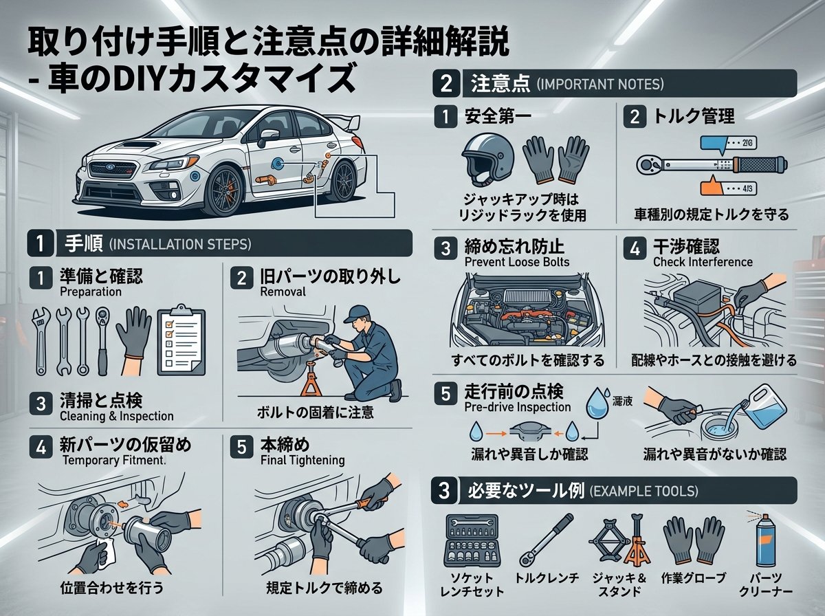 取り付け手順と注意点の詳細解説