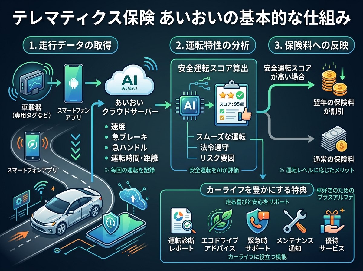 テレマティクス保険あいおいの基本的な仕組み