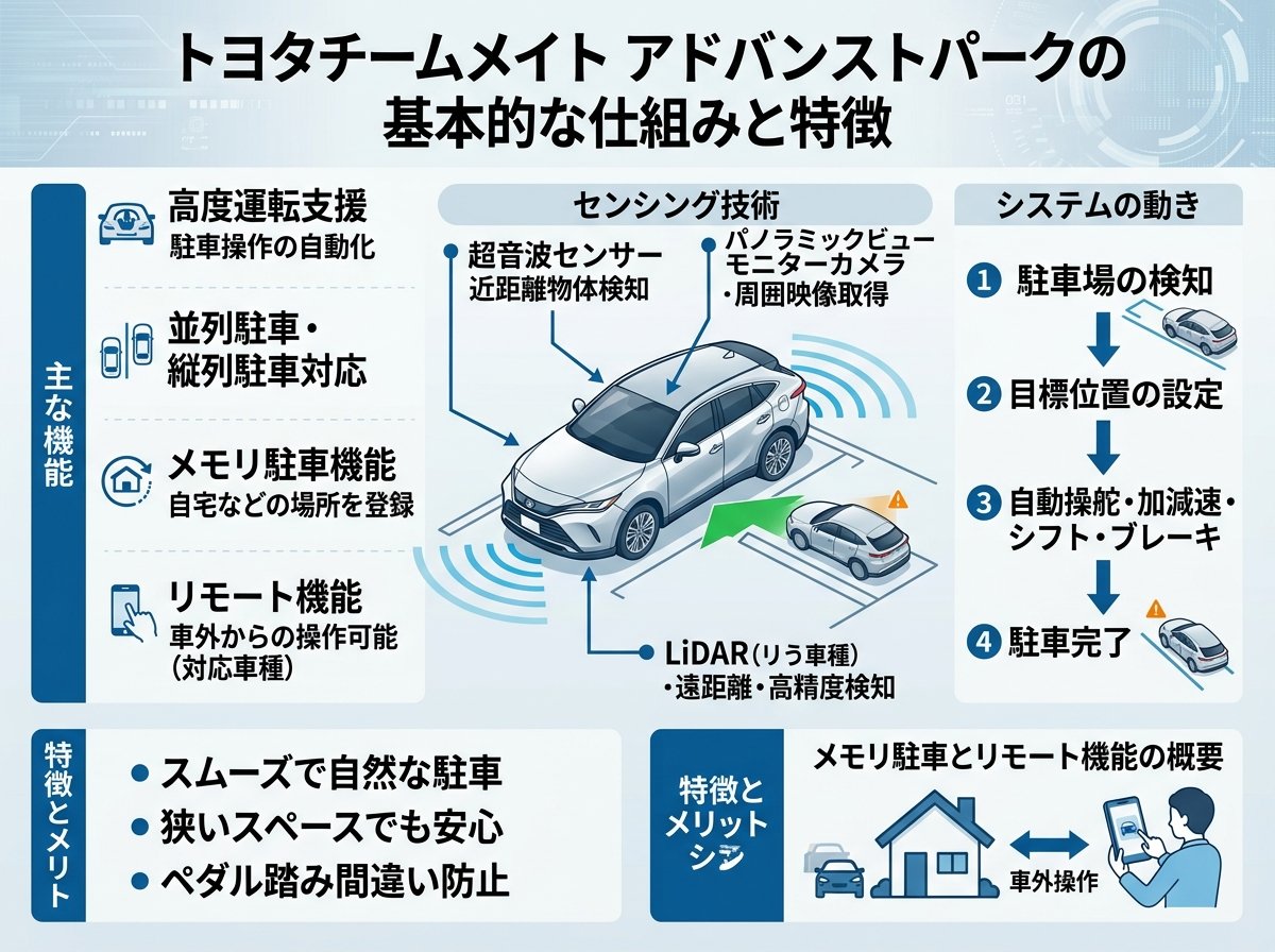 トヨタチームメイト アドバンストパークの基本的な仕組みと特徴