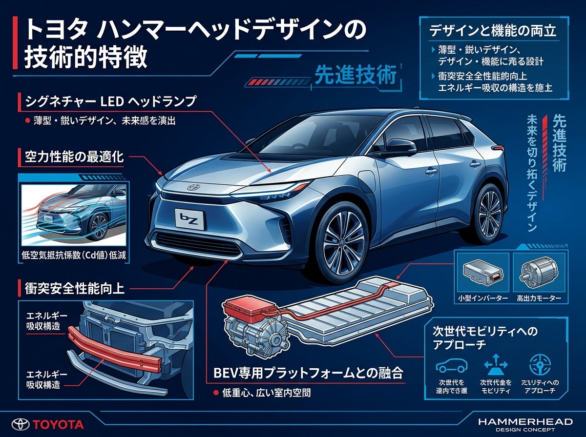 トヨタハンマーヘッドデザインの技術的特徴