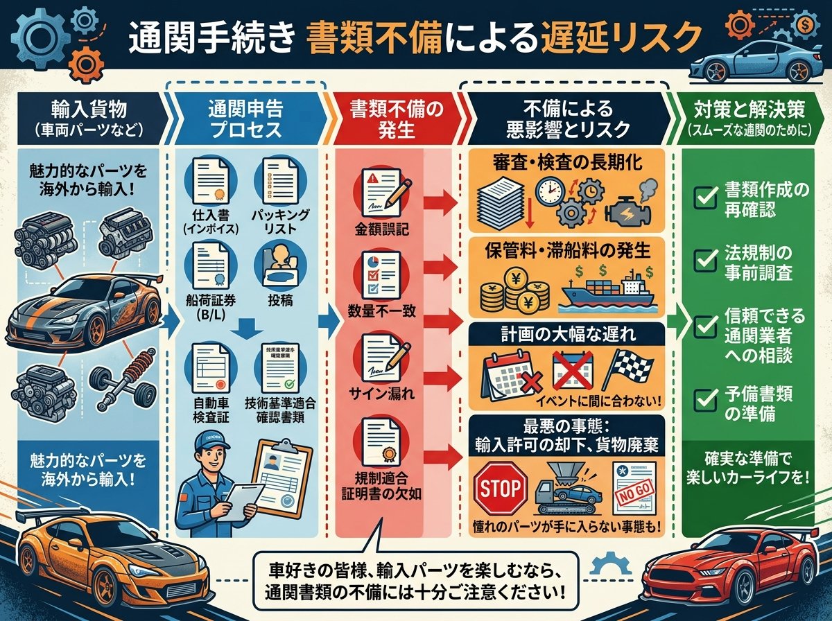 通関手続き 書類不備による遅延リスク