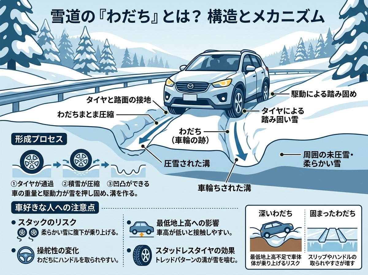 雪道 わだちとは実は何か
