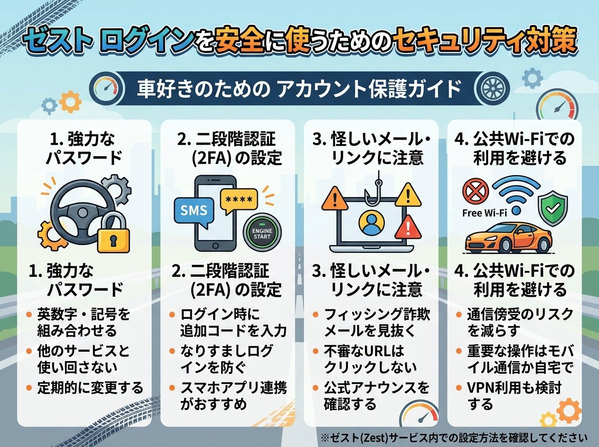 ゼスト ログインを安全に使うためのセキュリティ対策